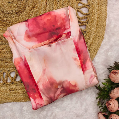 Floral Organza Sleeveless Dress