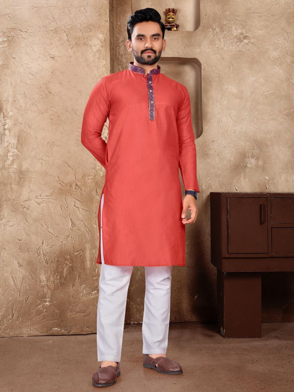 Elegant Linen Silk Kurta Pajama for Men – Perfect for Weddings, Parties & Festive Wear