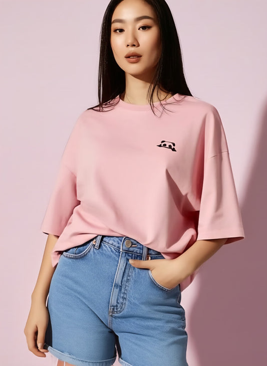 Panda Terry Oversized Tee