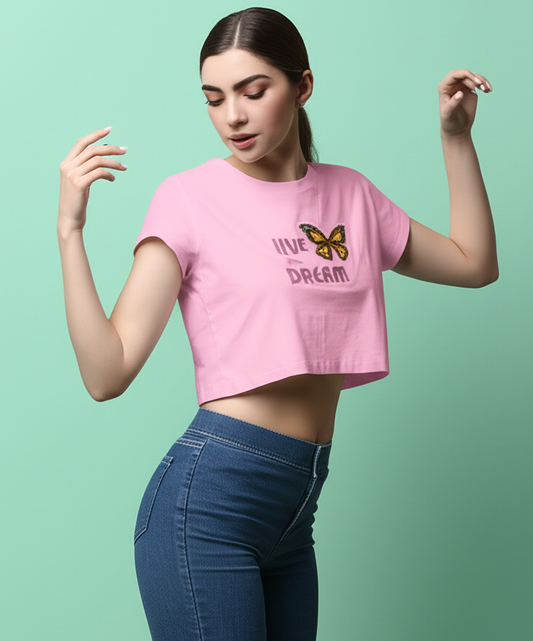 Dreamy Butterfly Crop Top