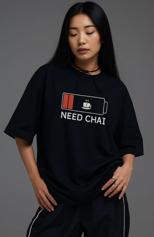 Need Chai Terry Oversized Tee